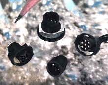 Circular Plastic Connectors accommodate 24-30 AWG wire.