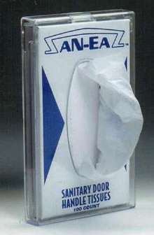 SanitaryTissues are designed for door handles.
