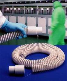 Vacuum Hose features molded cuff and grounding wire.