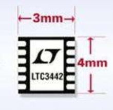 DC/DC Converter optimizes battery run-time.