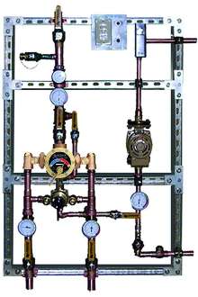 Control Station regulates and maintains water temperature.