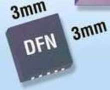 I2C Serial Interface DAC comes in 3 x 3 mm DFN package.
