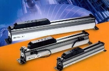 Pneumatic Rodless Cylinders feature space-saving design.