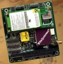 PC/104 Module combines GPS receiver and cellular modem.
