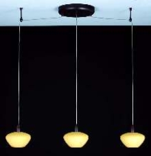 Three-Light Linear Fixtures suit islands, bars, or counters.