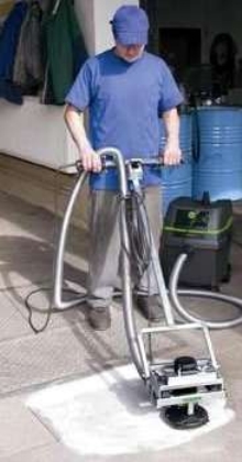 Walk-Behind Concrete Grinder offers ergonomic operation.