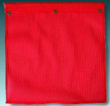 Knit Safety Flag resists cracking, peeling, and fraying.