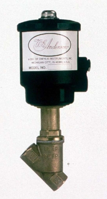 Angle Seat Valves offer line pressure range of 0-290 psig.