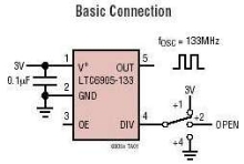 Silicon Oscillator operates from -40 to 125-