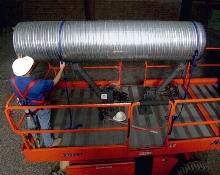 Pipe/Duct Accessory facilitates overhead installation.