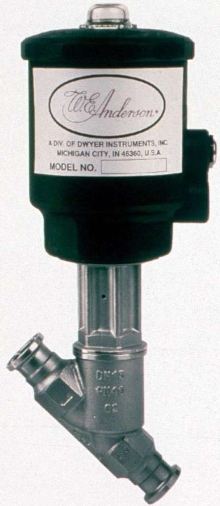 Clamp Angle Seat Valves have stainless steel NPT body.
