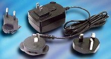 Wall Adapter features interchangeable AC clips.