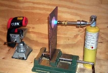 Soldering Torch reaches final temperature of 1,050 F