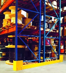 Steel Guard Systems protect rack corners and aisles.