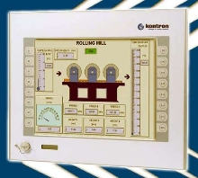 Panel PC connects to CANopen, CAN, DeviceNet, or Profibus.