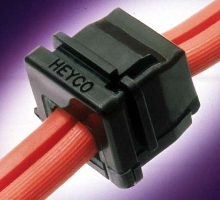 Strain Reliefs protect cords/cables in u-shaped slots.