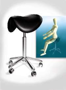 Saddle Stool helps minimize fatigue.