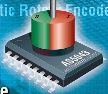 Absolute Magnetic Rotary Encoder produces analog output.