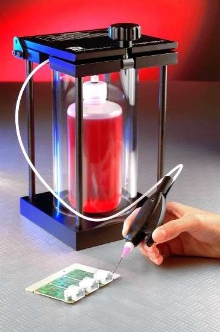 Dispensing Pen applies solvents and cyanoacrylate glues.