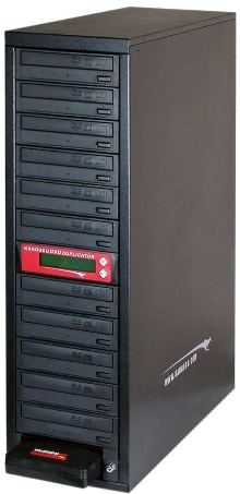 DVD Duplicator features 200 Gb of removable storage.