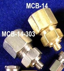 Threaded Compression Fittings fit -¼ in. OD tubing.