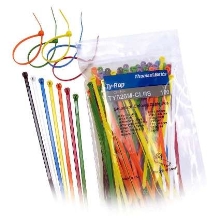 Colored Cable Ties come in 100 piece package.