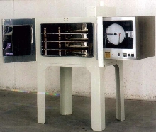 Electric Bench Oven reaches temperatures to 550°F.