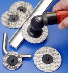 Cotton Fiber Discs grind and finish aluminum in one step.