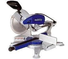 Miter Saw crosscuts material up to 12 in. W and 3-¾ in. H.