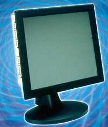 LCD Computer saves space in industrial control applications.