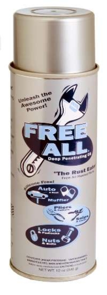 Penetrating Oil helps free corroded fasteners.