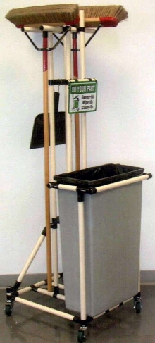 Housekeeping Cart helps employees maintain clean work zones.