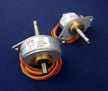 Stepper Motor offers linear motion in rotary size package.