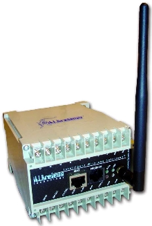 Wireless Analog Bridge/Transceiver has 4 channels of I/O.