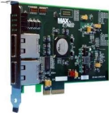 Host Interface Board uses x4 standard cable connectors.