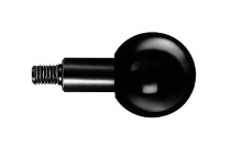 Ball Knob provides friction-free palm grip.