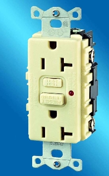 Ground Fault Receptacle provides added safety for end users.