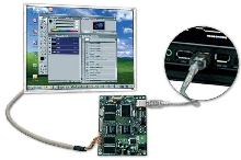 USB Controller drives TFT LCDs without graphics card.