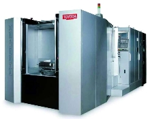 Horizontal Machining Center has 40 hp, 6,000 rpm spindle.