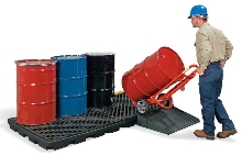 Storage Containment Deck holds up to 8 drums.