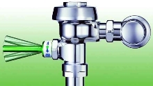 Flushometer conserves water in commercial applications.