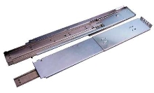 Telescopic Cabinet Rails support 84HP sub racks.