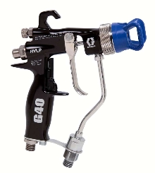 Spray Guns can vary spray pattern without changing tips.