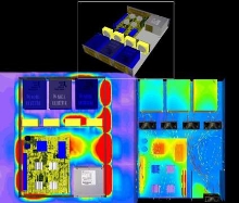 Software integrates thermal and EMC simulation.