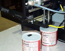 Label Printer Applicator features dual application tamp.