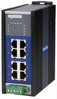 Ethernet Switch features eight 10/100 Mbps ports.