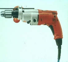 Hammer-Drill Kit drills concrete, steel, and plastics.