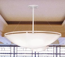 Decorative Luminaires provide gently diffused lighting.
