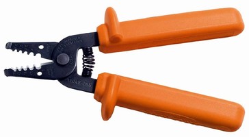 Insulated Wire Stripper/Cutter handles 8-16 AWG wire.