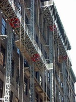 Mast Climbing Work Platform offers work height up to 660 ft.